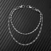 Edgy Punk Streetwear Hip Hop Jeans Chain Unisex Double Layer Waist Accessory Handmade Body Jewelry for Women Men
