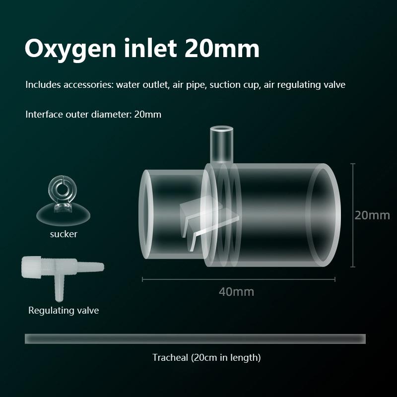 Acrylic Clear Aquarium Fish Tank Water Pump Filter Water Outlet Nozzle Increasing Oxygen Air Aquarium Accessories