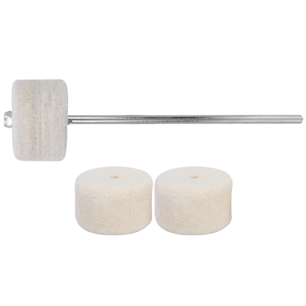 Stainless Steel Shank Classical Hammer Head Design Felt Pedal Hammer Beater Set(Felt Hammer)