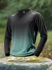 Men's Quick-Dry Long-Sleeve Sports Top for Running, Cycling, Fitness, and Outdoor Activities.
