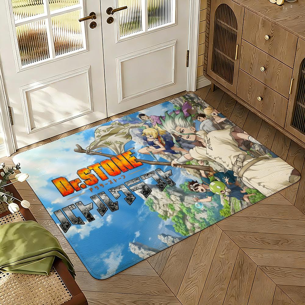 2026 Cartoon Dr S-Stone Science Future Absorbent Non-Slip Floor Mat Flannel Rug Bedroom Living Room Door Mat Home Decor
