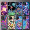 Weird Trippy Mushroom Psychedelic Art Phone Case For Iphone 11 12 Mini 13 14 Pro Xs Max X 8 7 6s Plus 5 Se Xr Shell