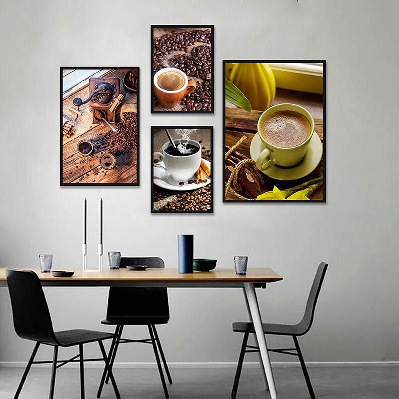 WCIC новый художественный постер на тему кофе, декоративная живопись, постер, художественная ткань, домашний фон, украшение на стену, подвесная картина