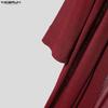 Sleeve See Men Incerun Long Through Open Front Casual Long Cardigan Mesh Sheer Coats