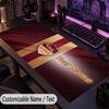 Custom Text Big Mousepad, Extended Desk Pad For Laptop Work GameAS Roma FC