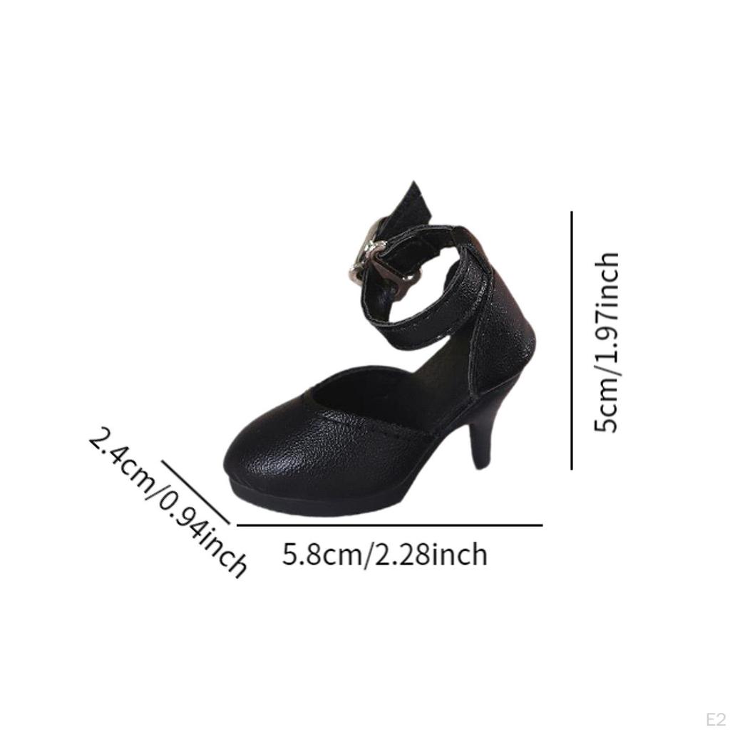 1/4 Doll High Heel Shoes, Mini Comfortable DIY Decoration, Costume Accessories for