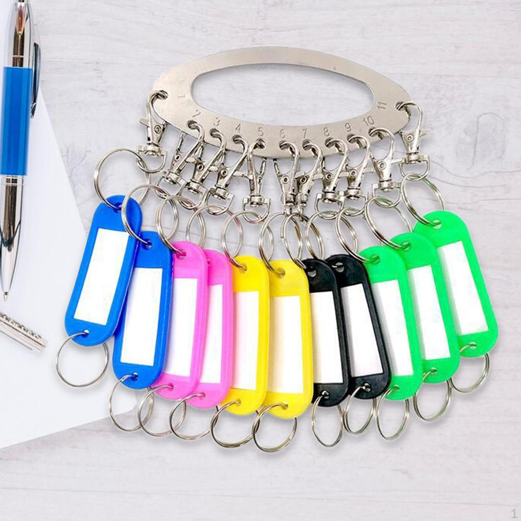 Compact Key Holder with Handle And Label Tags for Easy Organization