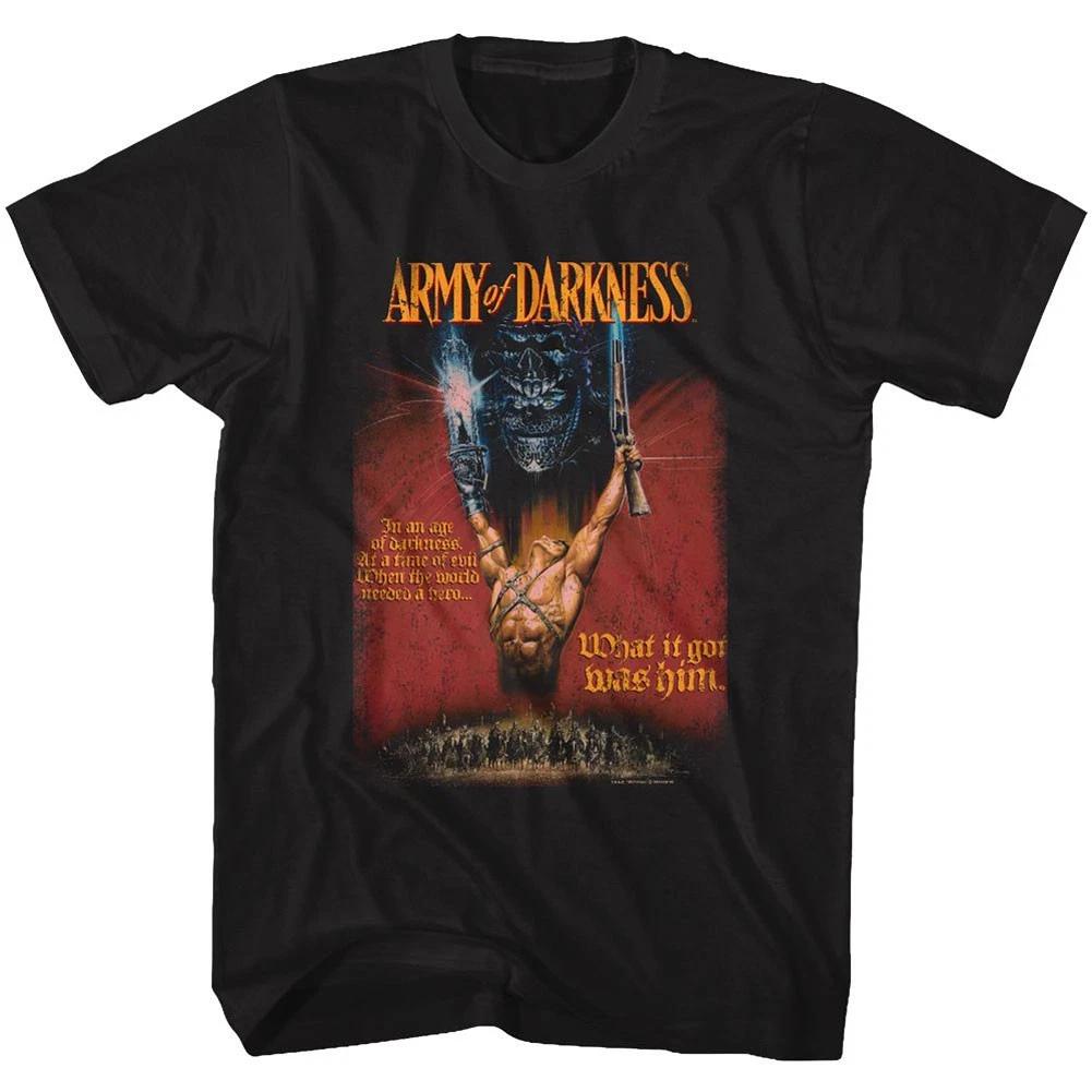 Men's Army Of Darkness Aod Poster T-shirt Medium Black