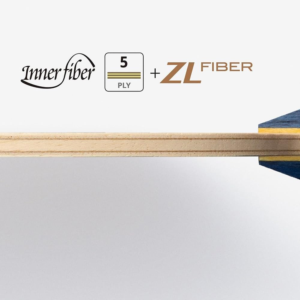 Butterfly Ракетка для настольного тенниса Innerforce Layer ZLF FL Хватка Шейкхенд (европейская) Тип: Защитный 36691