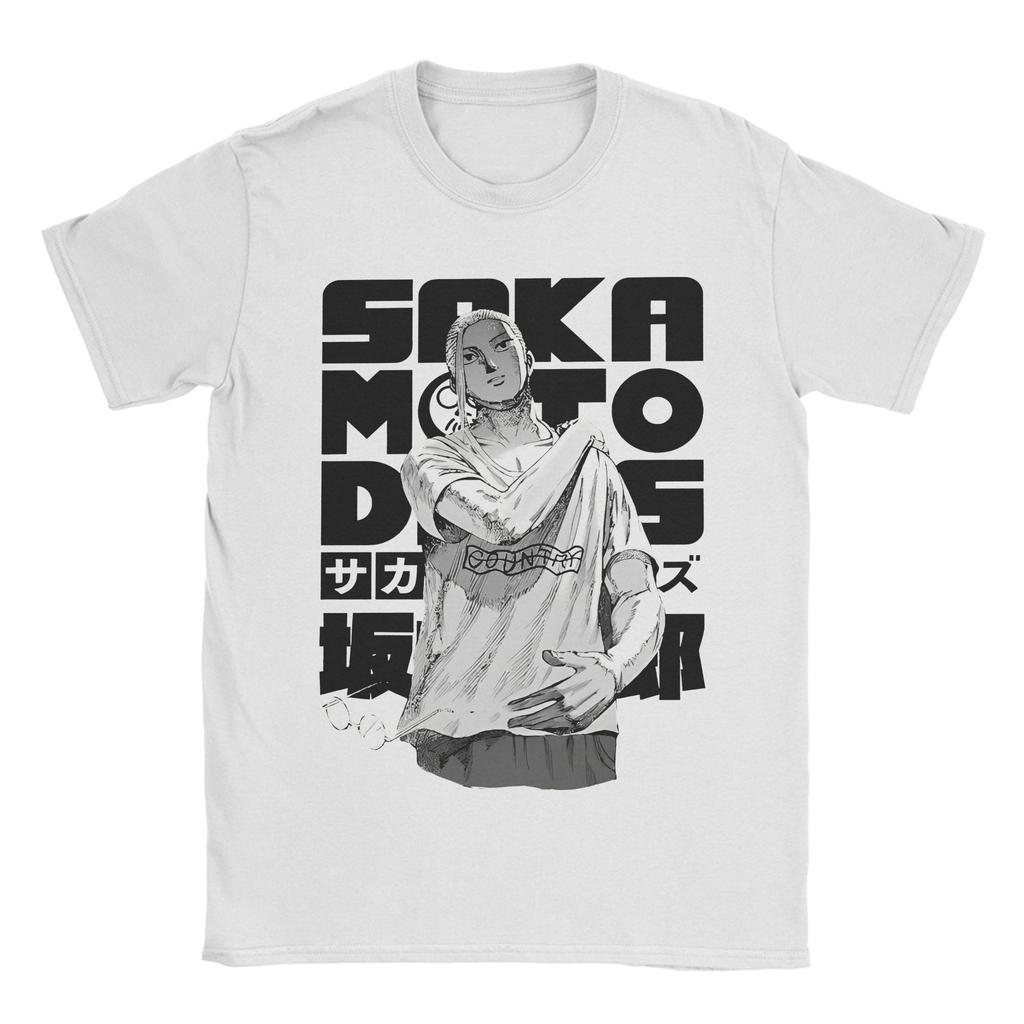 Sakamoto Days - Таро Сакамото На Японском Футболка Манга Аниме Футболки из Чистого Хлопка С Круглым Вырезом и Коротким Рукавом 4XL 5XL Одежда