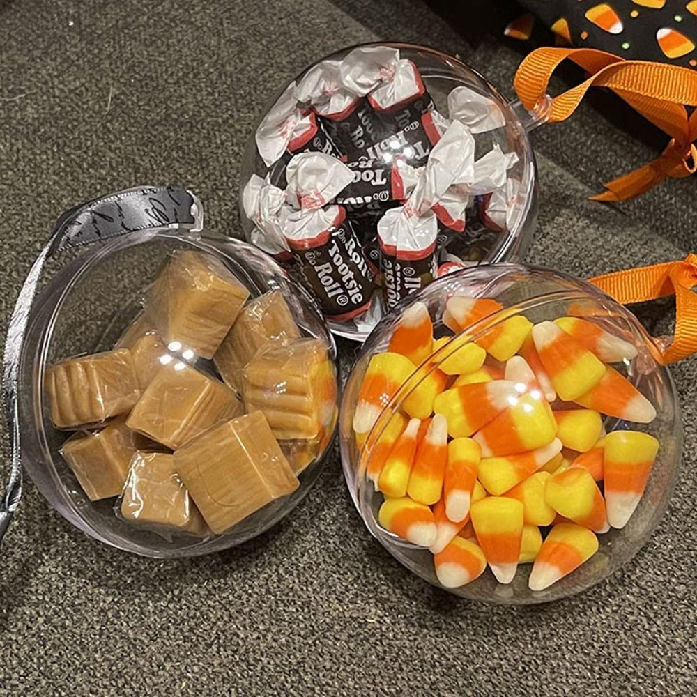 Набор прозрачных акриловых шаров для рукоделия, сделай сам, пластиковый заполняемый шар, рождественский шар-украшение, домашнее украшение