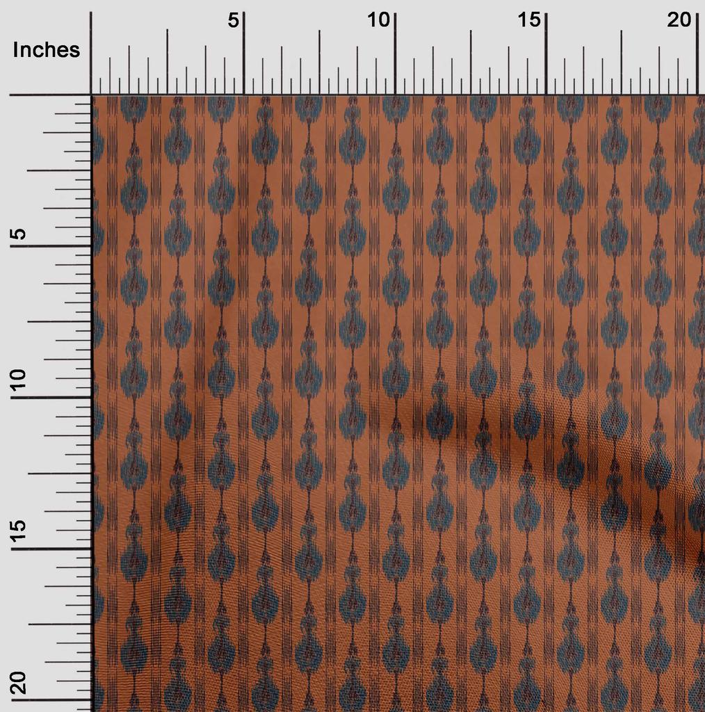 oneOone Ткань Cotton Flex с полосатым принтом Ikat, по ярдам, ширина 40 дюймов