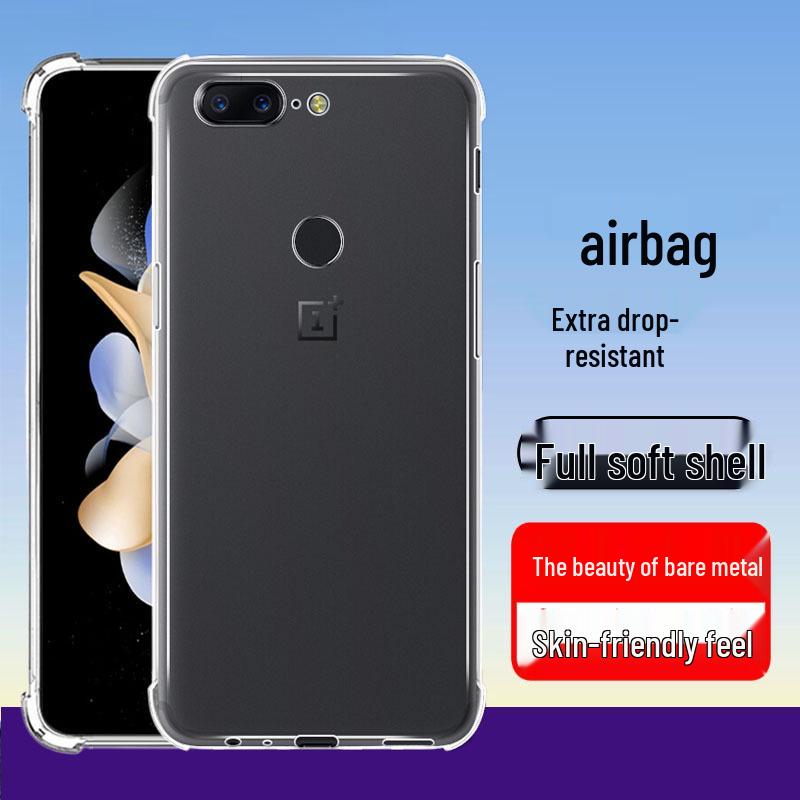 Противоударный прозрачный чехол из мягкого ТПУ для OnePlus 12-7T Pro RT