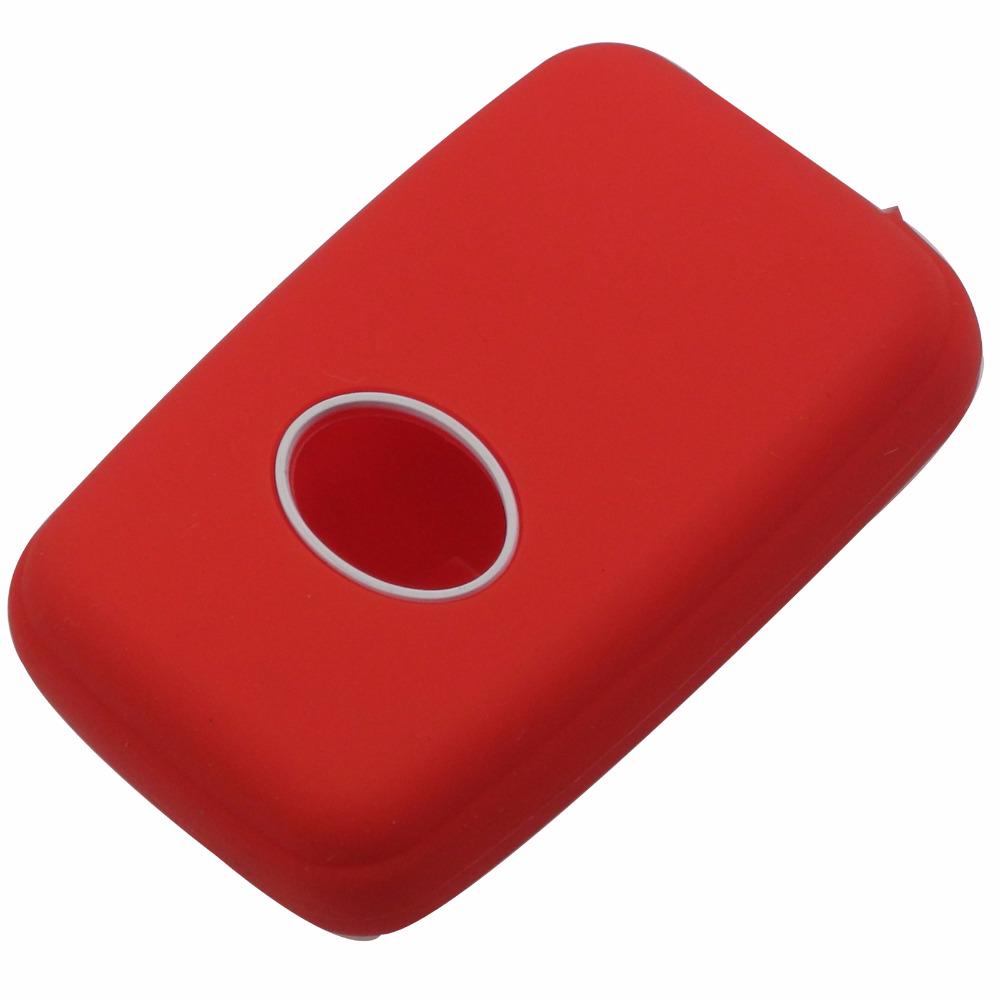 Jingyuqin дистанционный силиконовый брелок чехол чехол держатель для Toyota RAV4 Land Cruiser Camry Highlander Prado Prius 2 кнопки