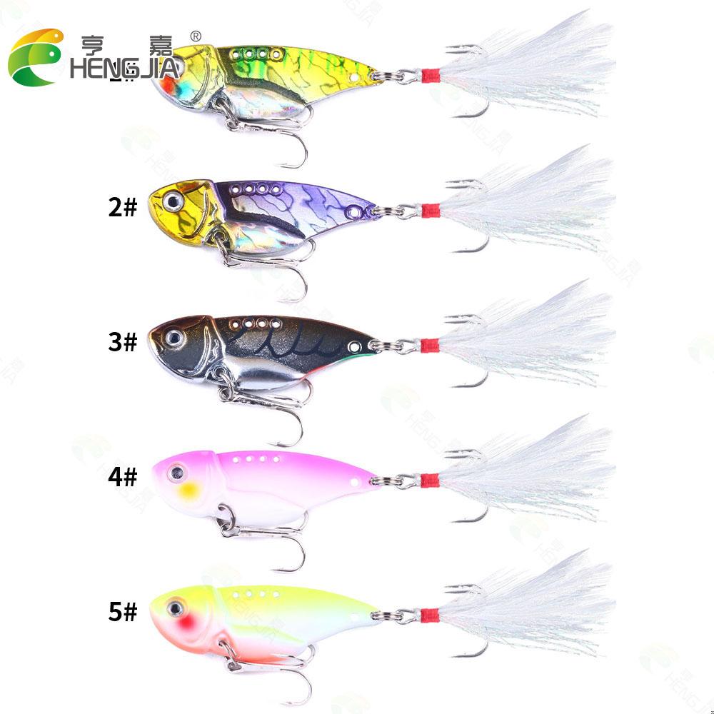 HENGJIA Рыболовные приманки, ложка для щуки, 5,5 см-11G-8 #, с тройным крючком, качающаяся металлическая жесткая приманка, тонущая приманка, рыболовные снасти
