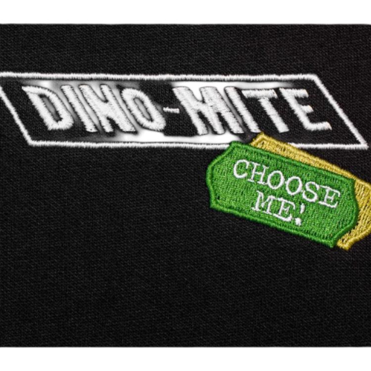 Li Ning X Disney Hugging Dragon Collaboration Круглый вырез Длинный рукав Свободный флисовый свитшот Унисекс свитшот Черный AWDU497-6