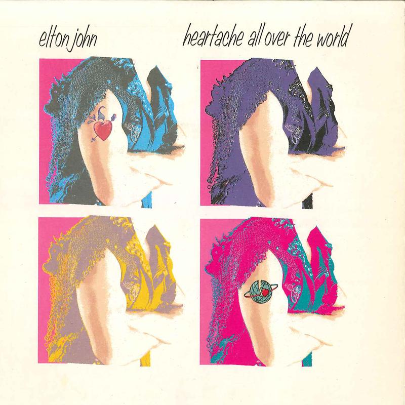 7-дюймовая пластинка ELTON JOHN - Heartache All Over The World / High EJS12 ROCKET RECORD C 1986 UK Рок Б/У