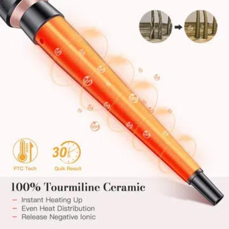 Щипцы для завивки волос 4 в 1, набор из 3 щипцов для завивки волос со светодиодным контролем температуры