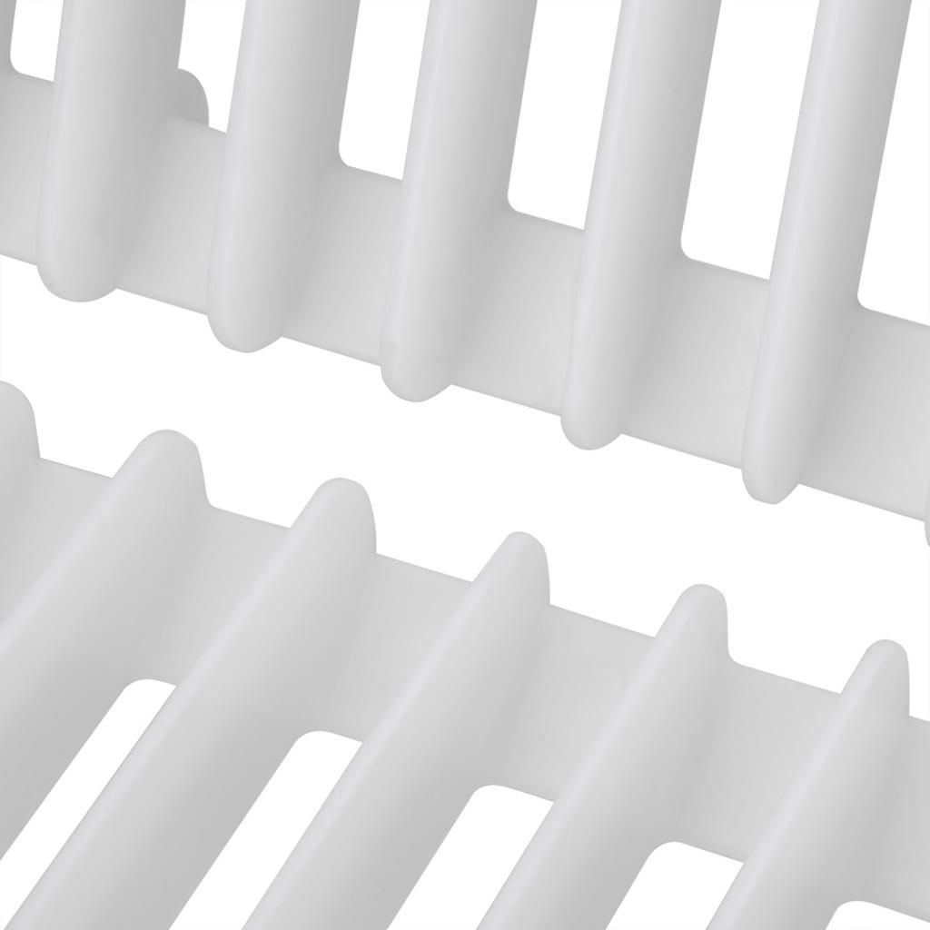 Home Kitchen Foldable Dish Plate Drying Rack Organizer Drainer Cutlery Plastic Storage Holder