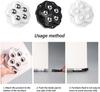 4PCS Self Adhesive Mini Swivel Adhesive Wheels No Noise 360° Rotation Caster Wheels for Small Appliances Trash Can and Furniture
