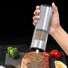 70ML Electric Pepper Grinder Rechargeable Salt Grinder Shaker Adjustable Particle Coarseness Powerful Motor One Hand Operation Stainless Steel