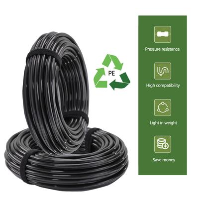 3-50M OD-6mm 8mm 12mm Черный полиэтиленовый шланг, устойчивый к давлению 4/6mm 5/8mm 9/12mm Труба для капельного орошения 3/8" 1/4" Трубка для полива садовых растений