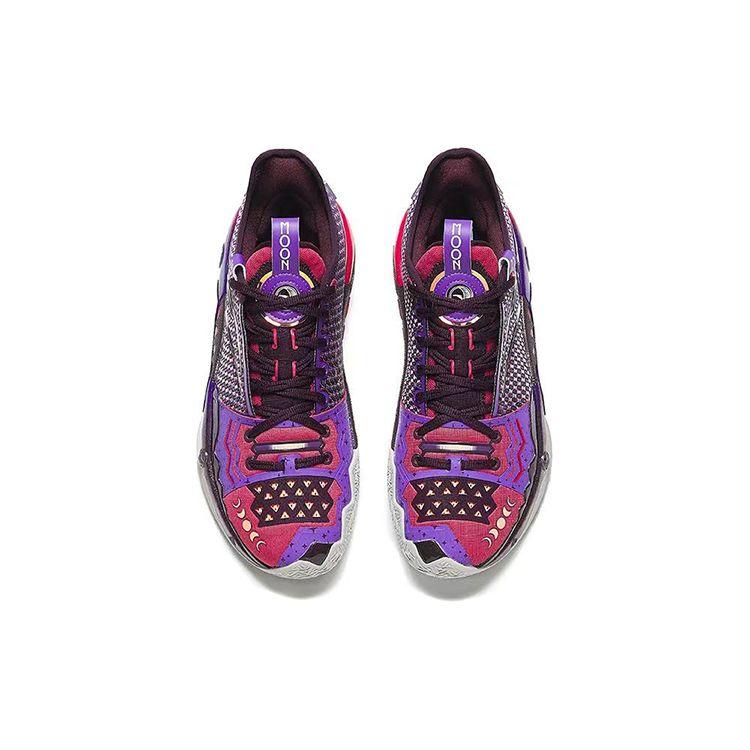 Кроссовки Kyrie Irving x Anta Shock Wave 5 Pro Moon Мужские Фиолетовый Полуночно-сливовый Васильково-красный 112411111S-1