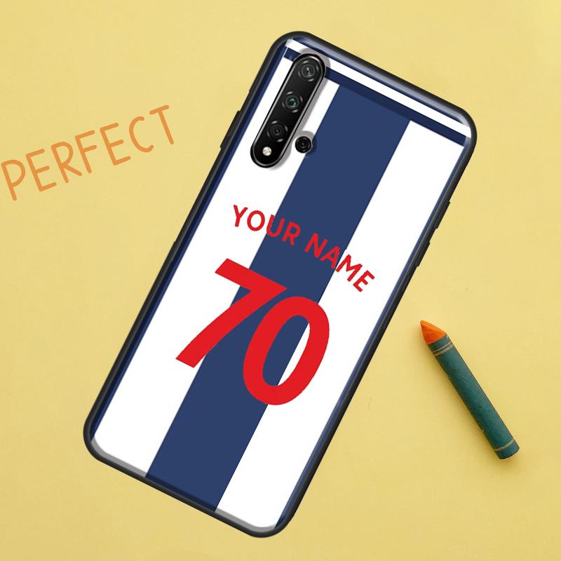 Персонализированный чехол с футбольным номером и именем для Huawei Nova 9 10 SE 11i 8i 7i 3i Nova 5T Y60 Y61 Y70 Y90 P20 P30 P40 Lite P60 Pro