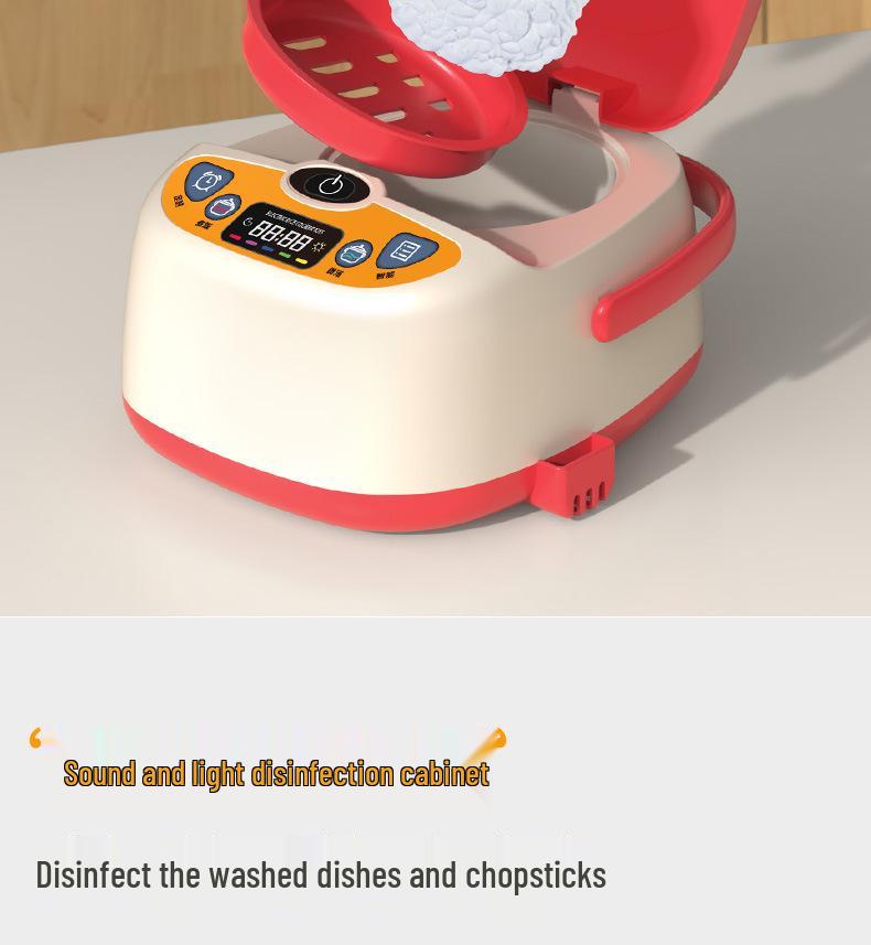 Мини-кухонный игровой набор для девочек: Игрушки для мытья посуды, стола, раковины и фруктов для детей 2-3 лет