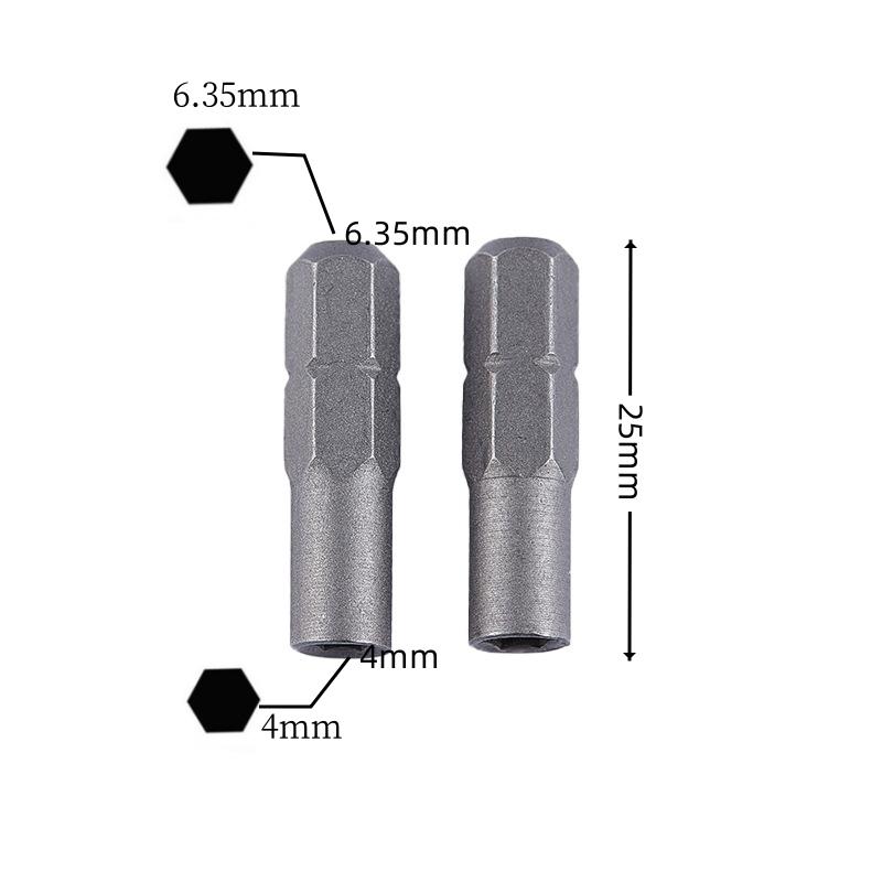 1 шт. 6,35 мм 1/4" вставной адаптер для бит к системе 4 мм шестигранный хвостовик электрическая отвертка инструмент микро держатель адаптера гнезда бит