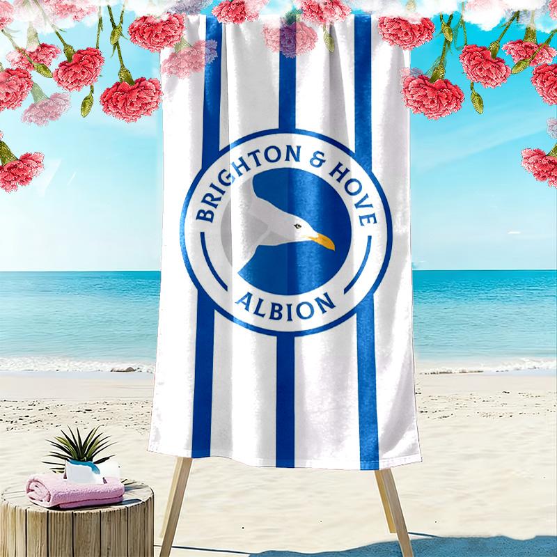 Пляжное полотенце Brighton Print, Большое мягкое быстросохнущее полотенце для пляжа, кемпинга, плавания