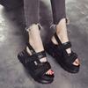 Fashion Sandals Summer 2024 New Outdoor Beach Holiday Rome Sandals Fashion Wedge Platform Sport Sandalias De Mujer Ladies Increase Shoes