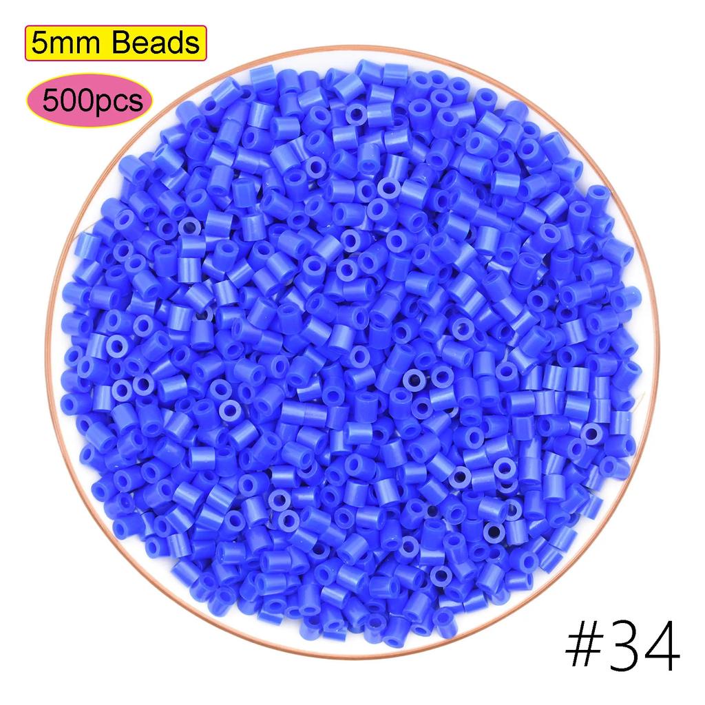5 мм 500 шт. черный, белый, серый, синий, зеленый, фиолетовый, бусины Hama для детей, железный предохранитель, бусины Perler, головоломка «сделай сам», пиксель-арт, подарок, детская игрушка