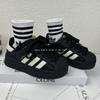Children's Shell Head Board Shoes Spring and Summer New Girls' Sports Shoes Light and Non-slip Black Boys' Versatile Casual Shoes