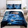 3Pcs Man City Haaland Poster Bedding Sets For All Sizes New 3D Printed Bed Cover Comforter Duvet Cover Pillowcase Bedroom Decoration