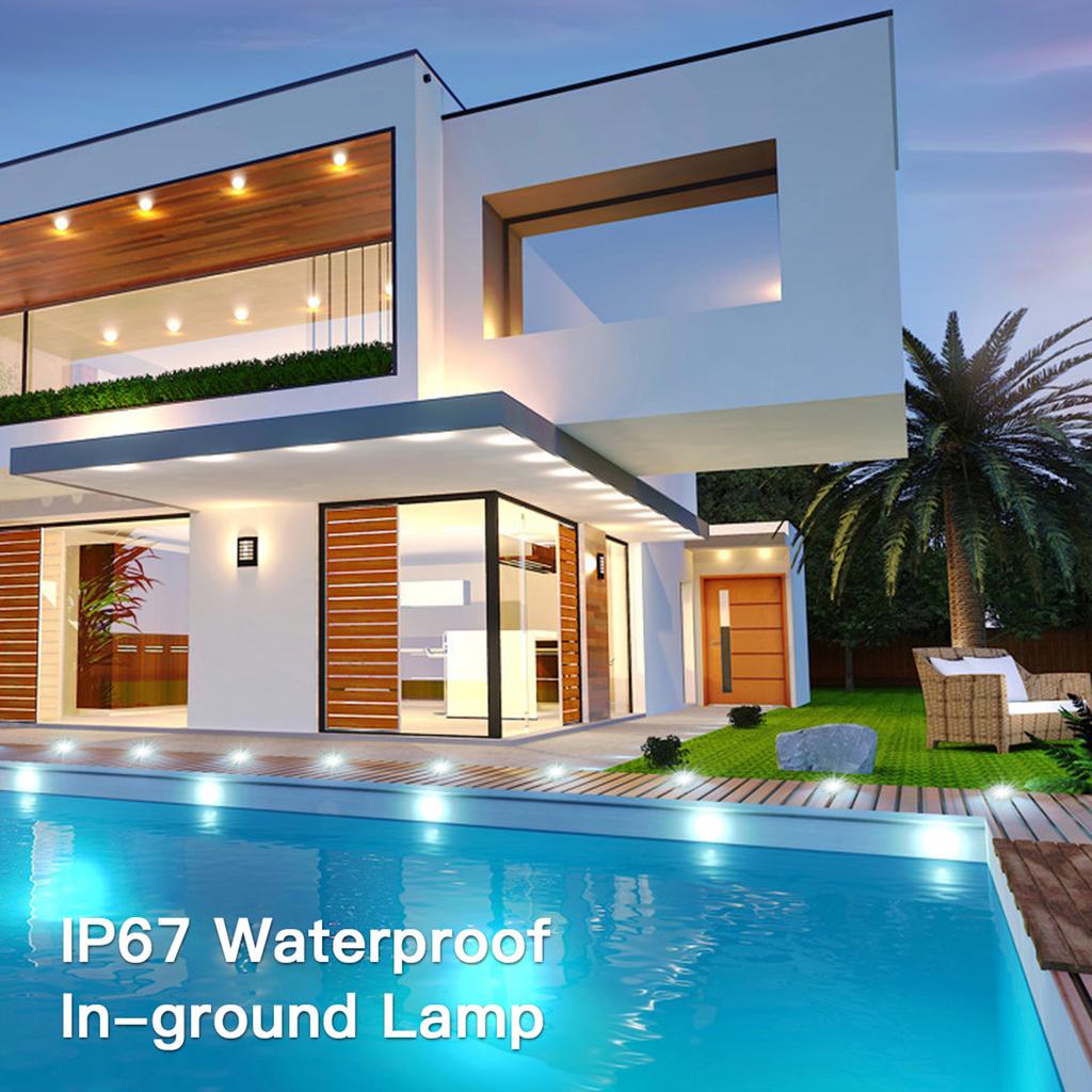 DC12V Low Voltage Recessed LEDs Deck Lights IP67 Waterproof Outdoor In-ground Lamp Landscape Light