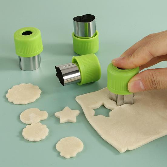 1 Set Embossing Mold Creative Shape Food Grade Smooth Edge Rustproof