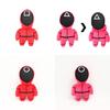 Red Squid Game Guard Worker Staff Plush Toys Front Man 001 456 218 Doll Stuffed