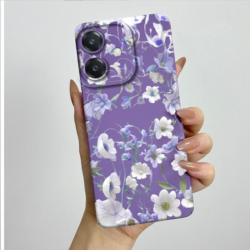 For OPPO A3 4G Phone Case A40 A40m CPH2669 CPH3669 Soft Silicone Sweet Painted Funda Coque Cartoon Printed Protective Back Cover