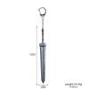 14cm Ring Dark Moon Greatswor Eldens Keychain Pendant Bloodhound's Fang Keyring Cosplay Fans Props Men Women Backpack Jewelry