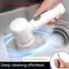 Multi Functional Wireless Electric Cleaning Brush  Kitchen Dishwashing Brush  Bathroom Sink Tile  Rechargeable Cleaning Tool