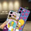 Чехол для телефона для Oppo A76 F9 F11 F29 A93 A98 A96 A74 A84 A78 Reno 4F 5 6 7 8 10 11 14 A83 S-simpsons Пончик