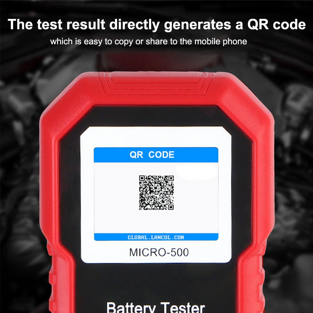 Micro-500 Portable Repair Tools Car Battery Tester 12V For Motorcycle Truck SUV Battery Capacity Tester Multifunctional