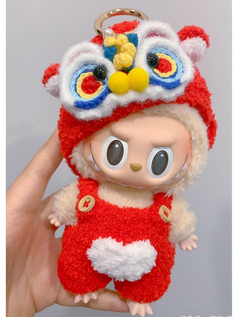 Кукольная одежда Labubu Three Generations - 17 см, наряды для кукол в виде бьющегося сердца, в виде макарон, из винила