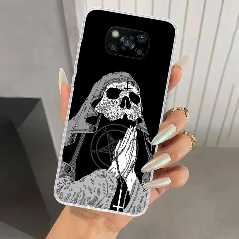 Сатанинский Козел Сатана Дьявол Чехол для Телефона для Xiaomi Poco X5 X6 X7 Pro F7 Ultra M7 Redmi 15 15C 13 13C 12 12C 10 10A 10C 9 9A 9C 9T Sh