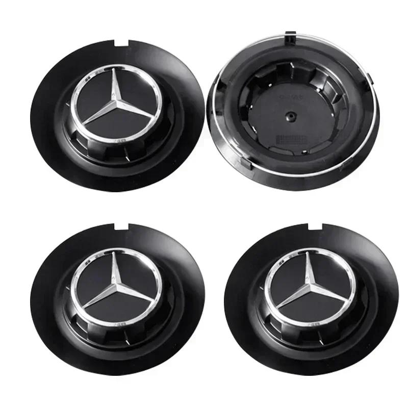 FCM5   4PCS 147mm C-1028 17028 Car Styling Wheel Center Hub Caps Stickers Badge Emblem Decoration Decal For Mercedes benz A B R G Class