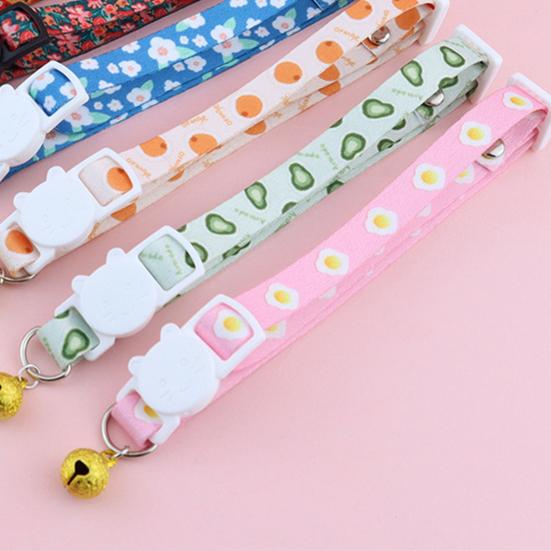 Ошейник для домашних животных с принтом, защита от удушья, безопасная пряжка, отрывные ошейники для домашних животных, кошек, собак с