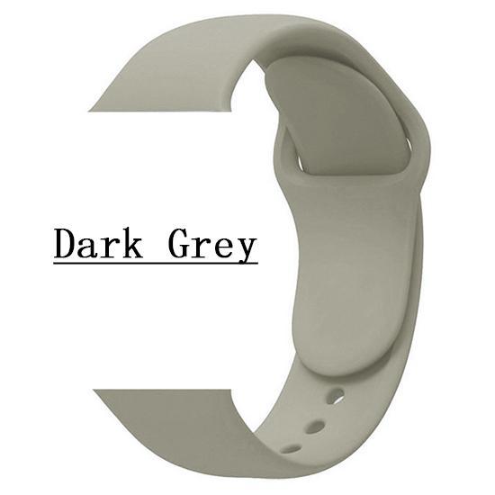 Sport Band For Apple Watch Series 1 2 3 4 5 SE 6 Wrist Strap Soft Silicone for 38mm 40mm 42mm 44mm