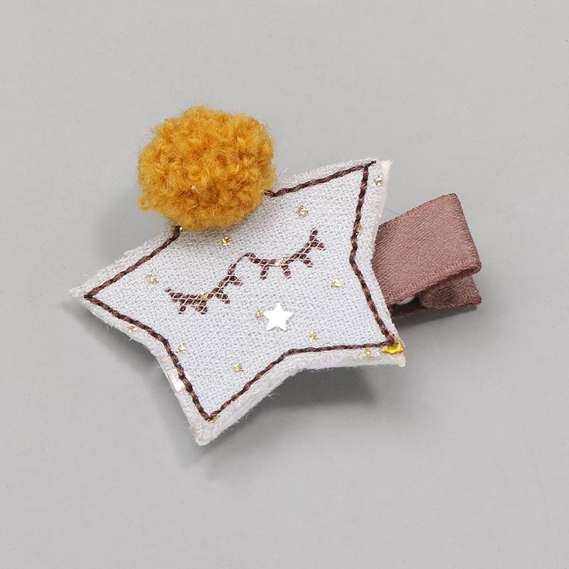 Корейская мультяшная заколка для волос: Заколка-бантик Star Fruit для детей