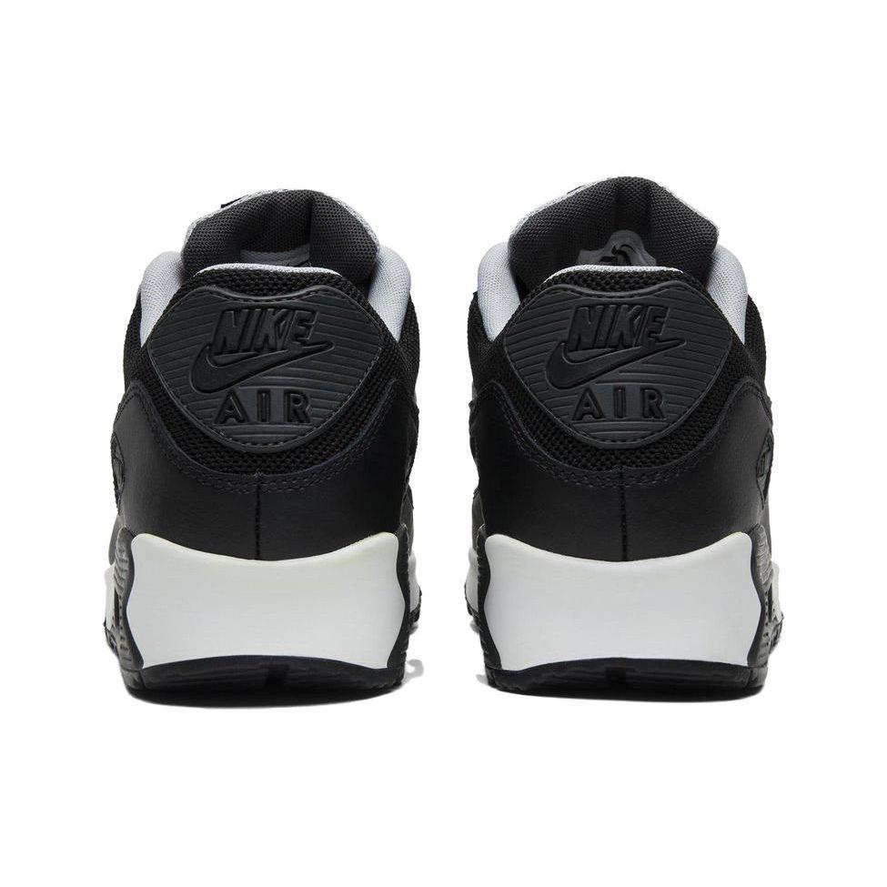 Nike Air Max 90 Устойчивые к истиранию Легкие Износостойкие И Легкие Низкие Кроссовки для бега Мужские Черно-серые 537384-053